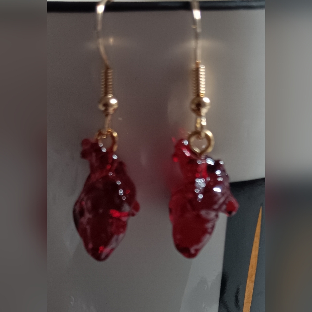 Heart-Shaped Earrings (NWOT)